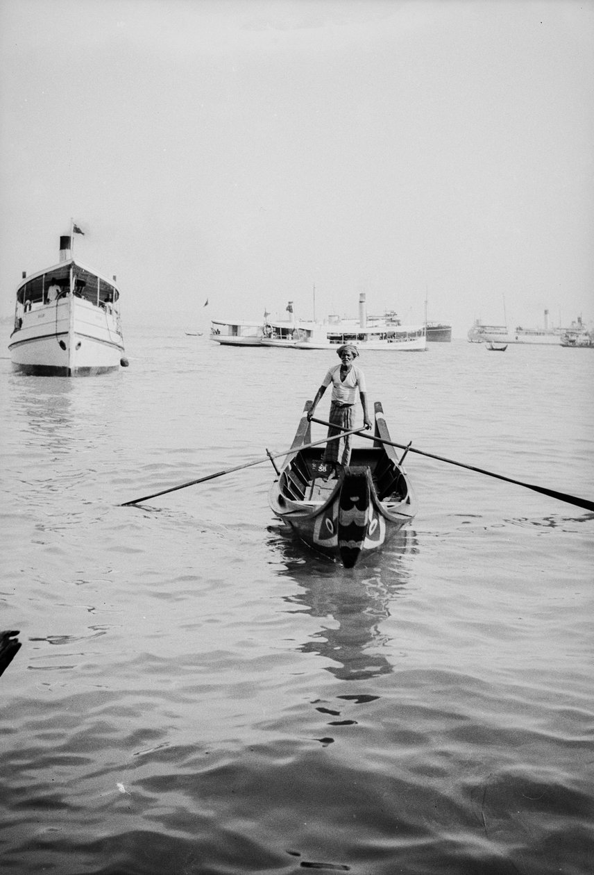 Ramer un sampan à Penang - David Watkin Waters