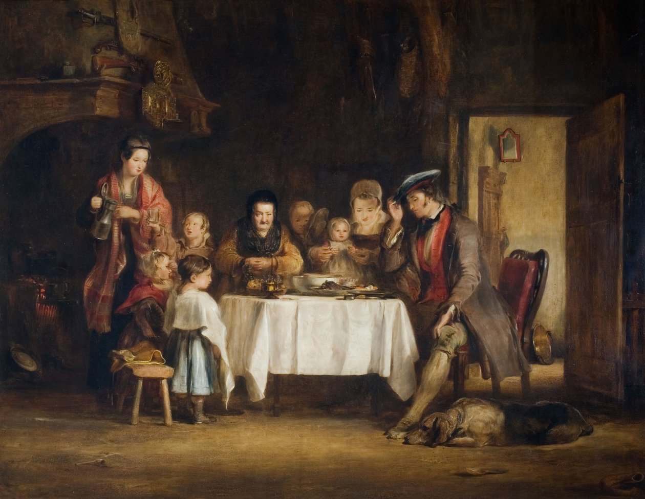 La Grâce avant le Repas, 1839 - David Wilkie