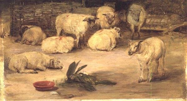 Dix Moutons dans un Enclos - David Wilkie