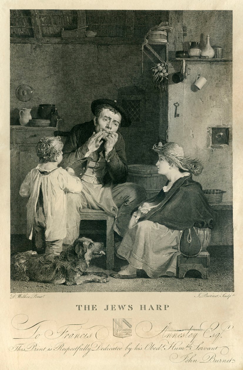 La guimbarde, lithographie par L - David Wilkie