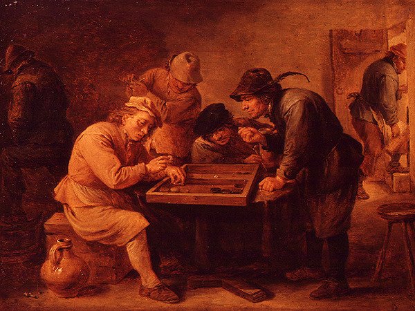 Une partie de tric-trac - David Teniers the Younger