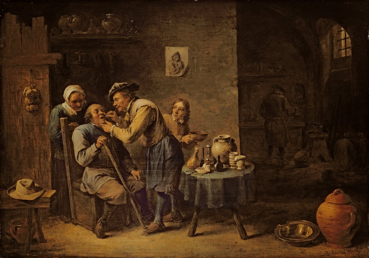 Le dentiste - David the Younger Teniers