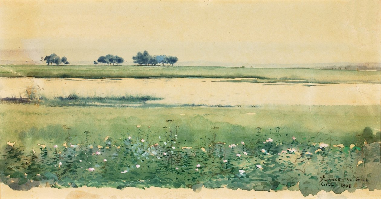 Paysage avec marais, 1898 - De Lancey Gill