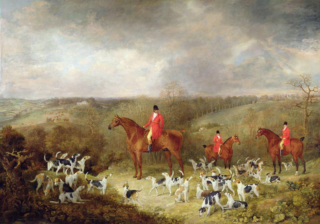 Lord Glamis et ses chiens de chasse, 1823 - Dean Wolstenholme