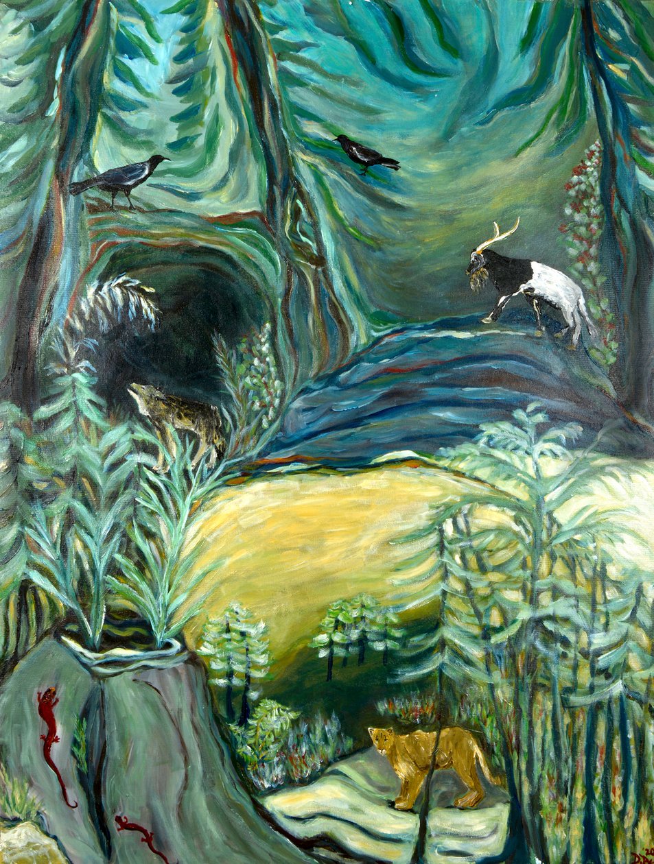 ReGrowth, 2021 (acrylique sur toile) - Deborah Eve Alastra