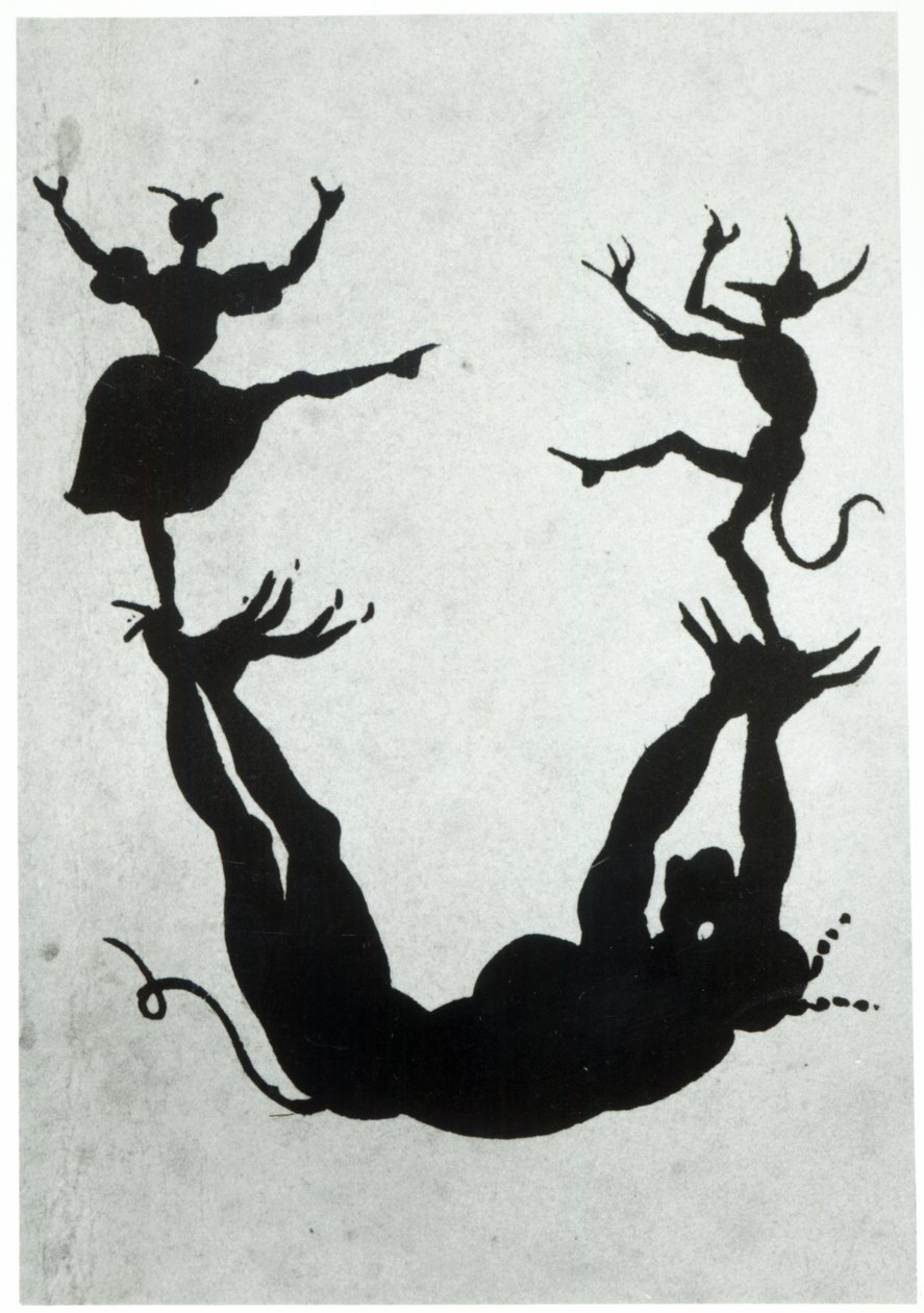 Alphabet diabolique, gravé par Delannois, 1825 (détail) - Delaporte