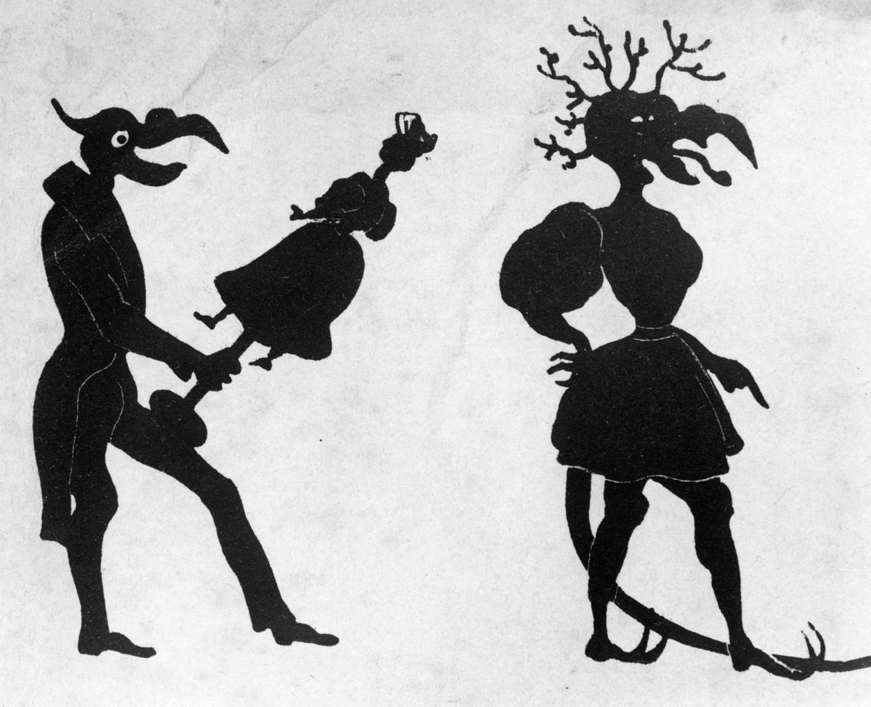 Alphabet diabolique, gravé par Delannois, 1825 (détail) - Delaporte