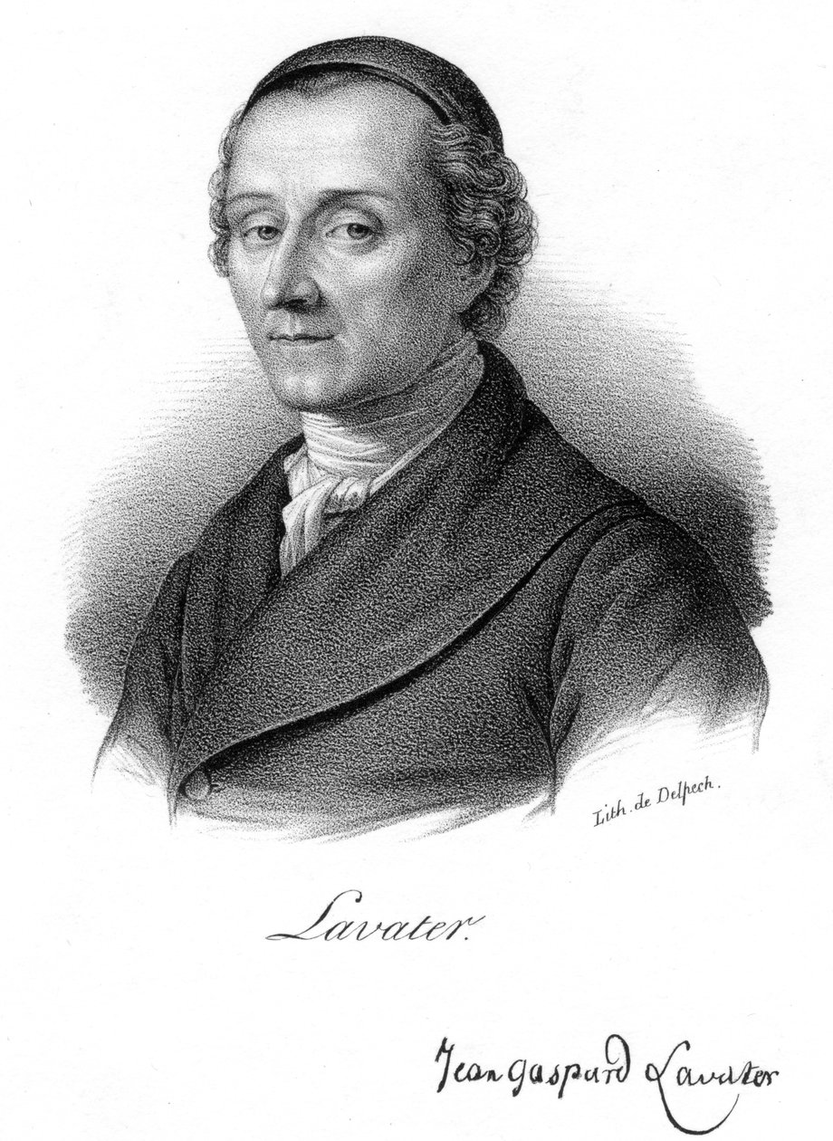 Johann Kaspar Lavater, physiognomoniste et théologien suisse, vers 1830 - Delpech