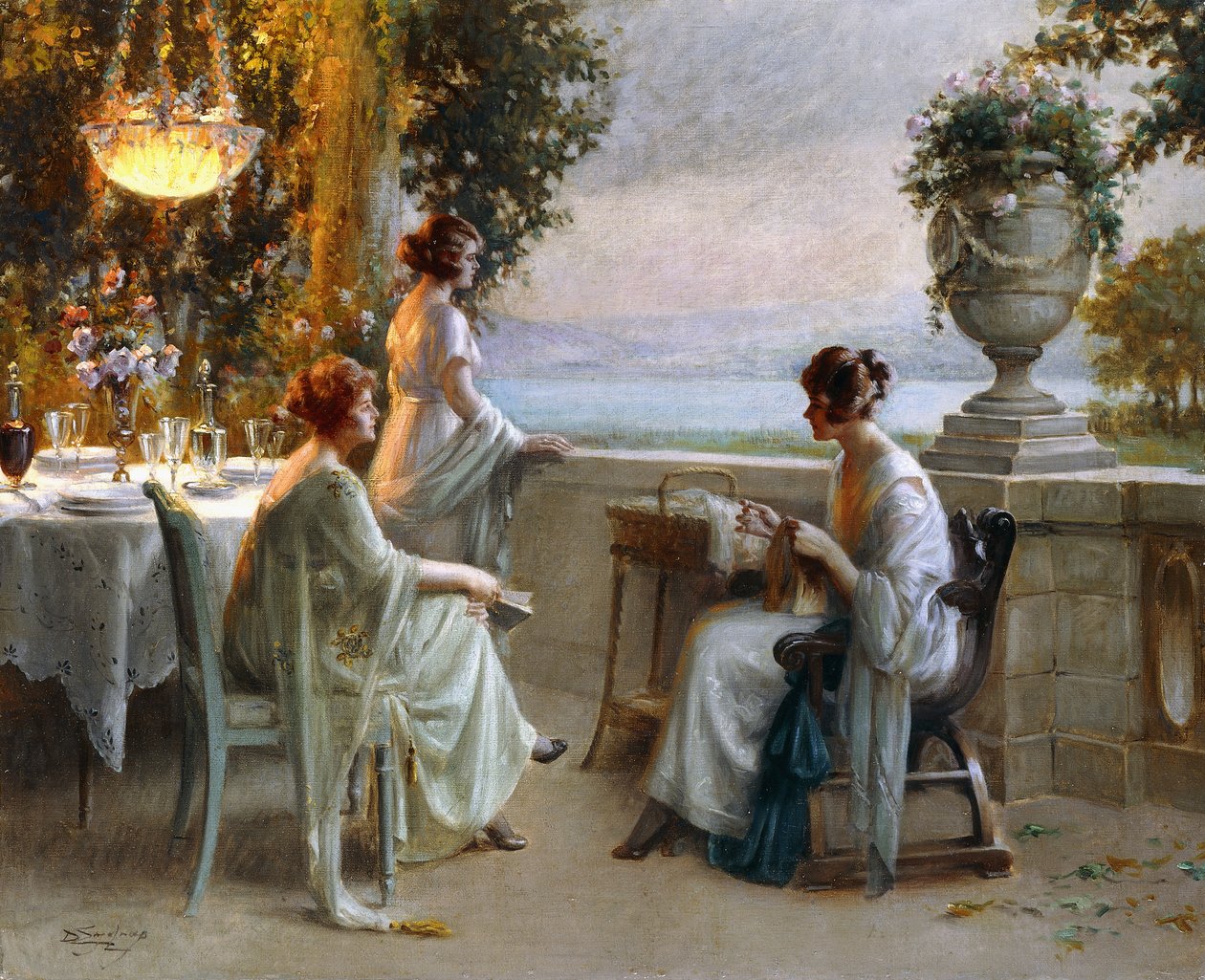 Une soirée sur la terrasse - Delphin Enjolras