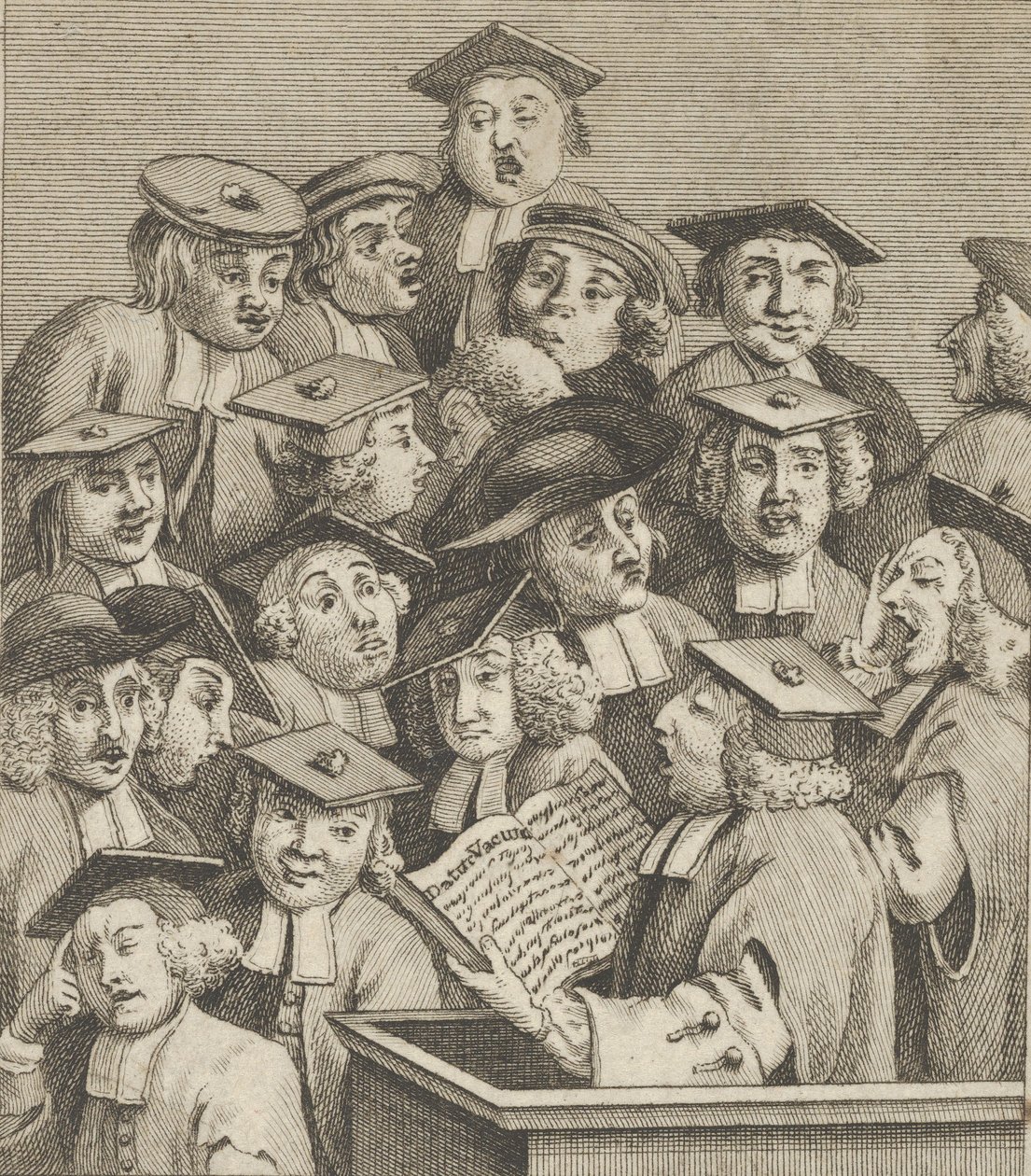 Érudits à une Conférence, ca. 1800 - Dent