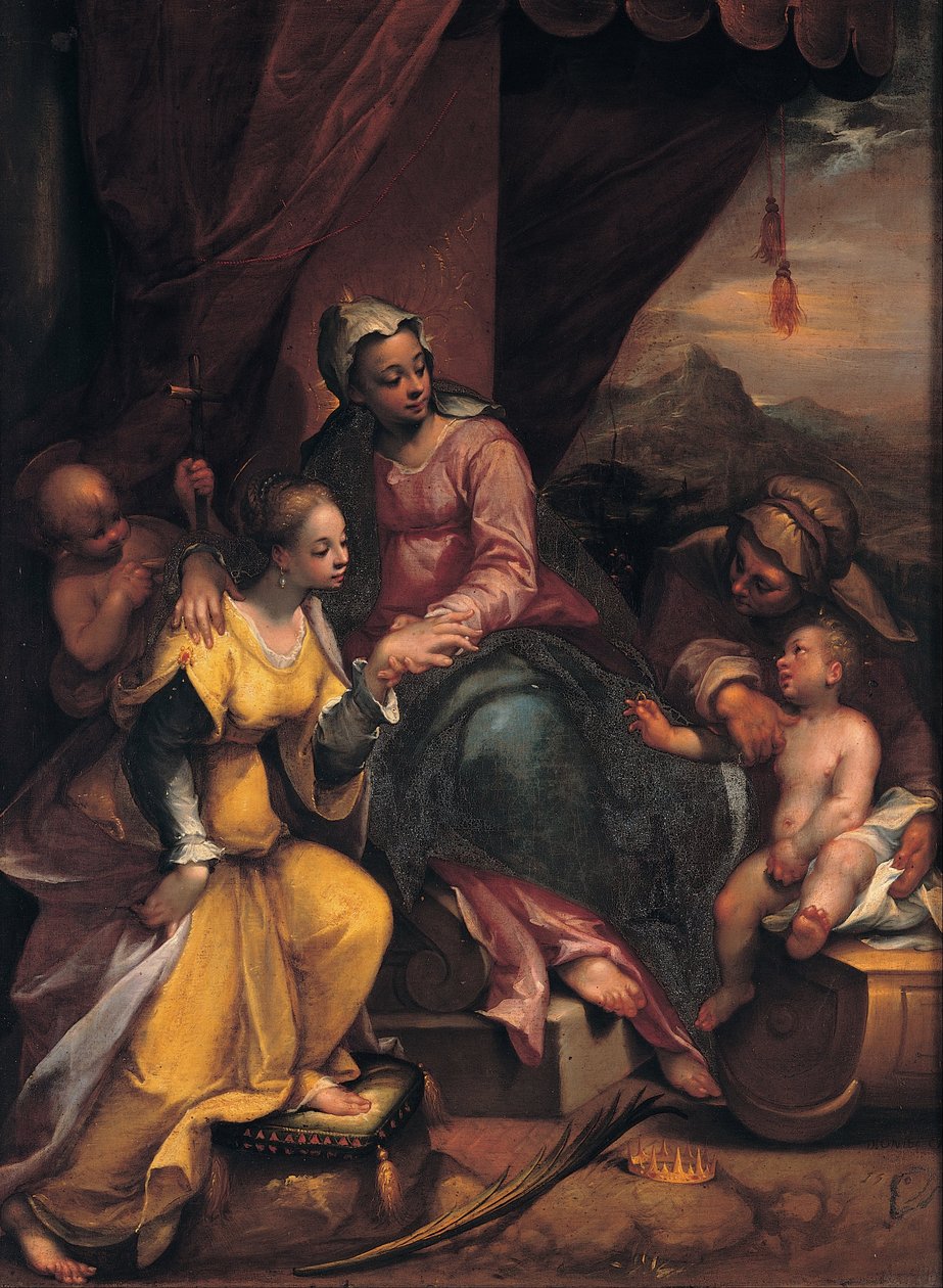 Mariage mystique de Sainte Catherine - Denys Calvaert