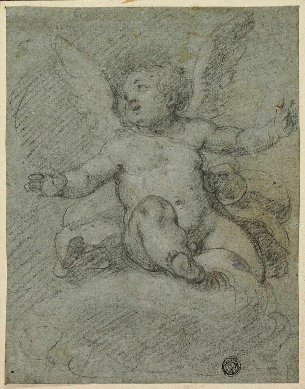Putto assis sur des nuages - Denys Calvaert