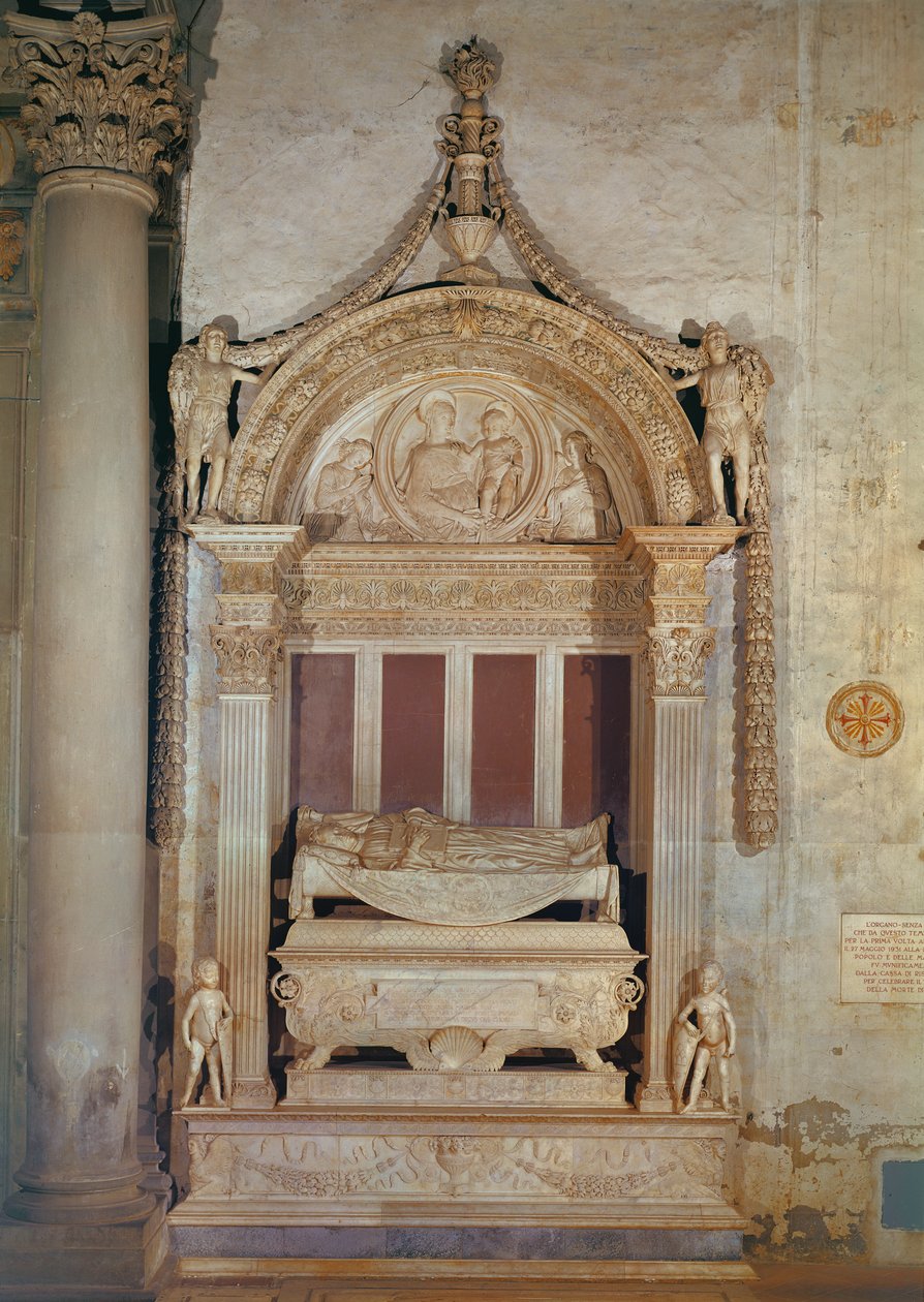 Tombe de Carlo Marsuppini, c.1453-55 - Desiderio da Settignano