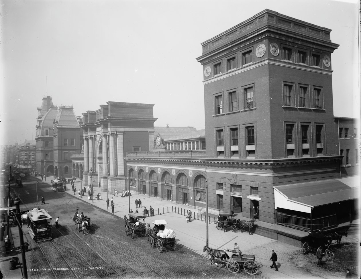 Gare du terminal nord, Boston - Detroit Publishing Co.