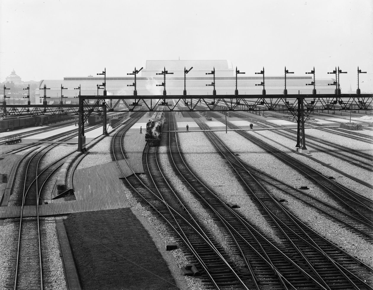Gares de triage, Union Station, Washington, D.C., vers 1907-10 - Detroit Publishing Co.