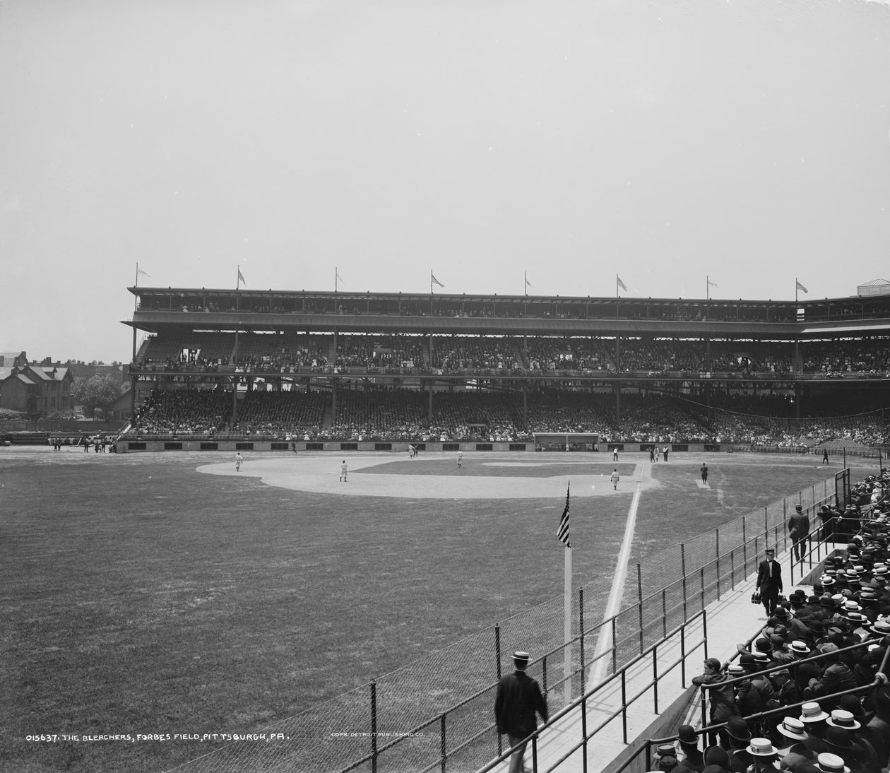 Les blanchisseurs, Forbes Field, Pittsburgh, Pennsylvanie, c.1900-15 - Detroit Publishing Co.