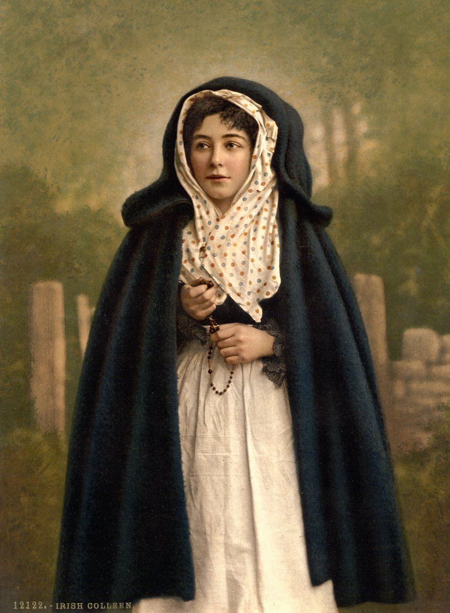 Jeune fille irlandaise, 1890 - Detroit Photographic Co.