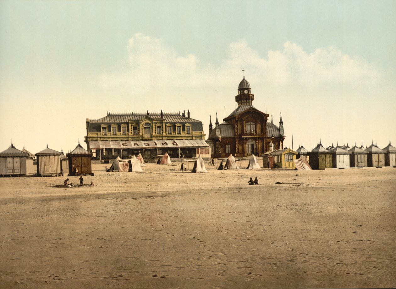 Plage et Casino, Calais, France, c.1900 - Detroit Publishing Co.