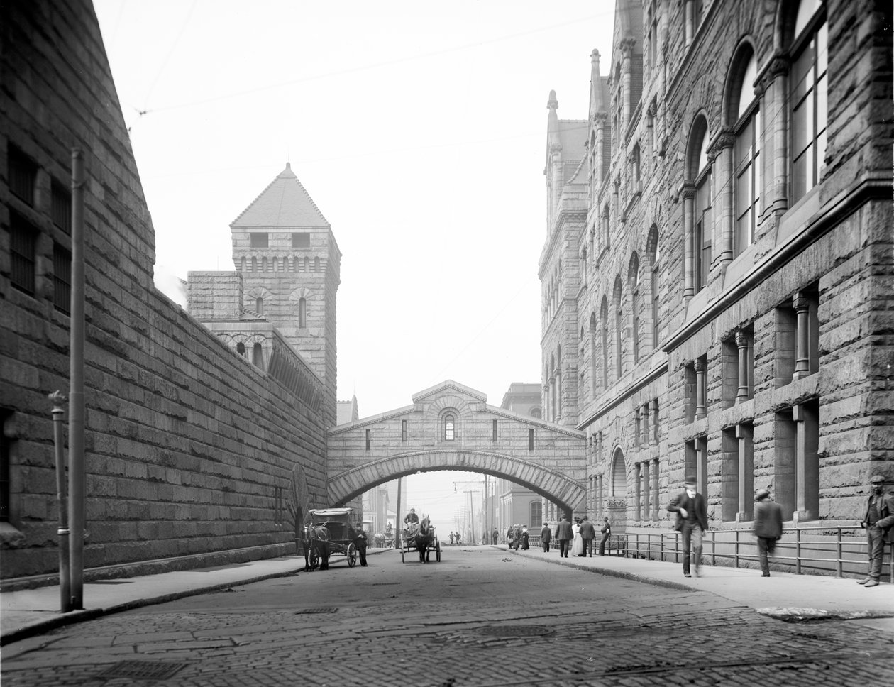 Pont des Soupirs, Pittsburgh, Pennsylvanie - Detroit Publishing Co.