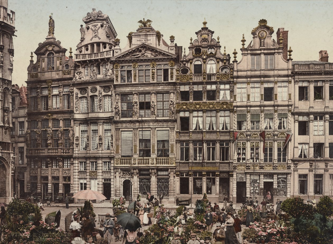 Grand-Place, Bruxelles, vers 1900 - Detroit Publishing Co.