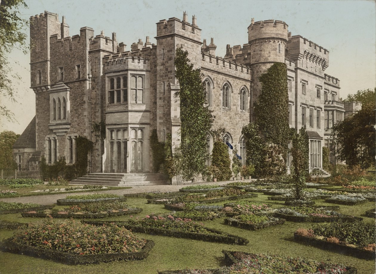 Château de Hawarden, vers 1900 (impression photomécanique) - Detroit Publishing Co.