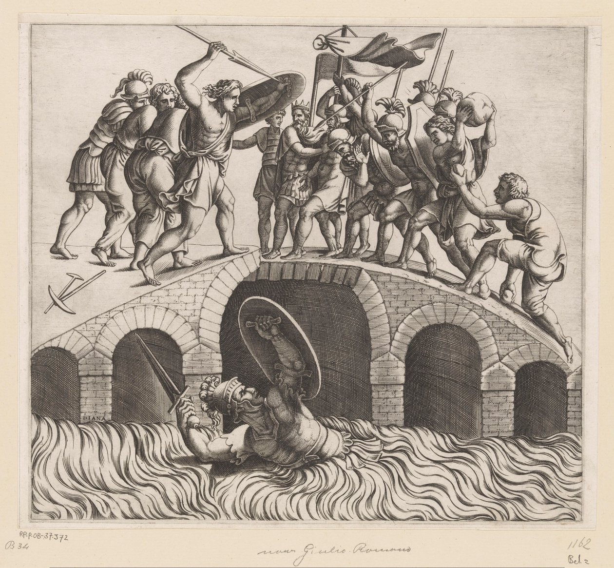 Horatius Coclès dans le Tibre - Diana Mantuana