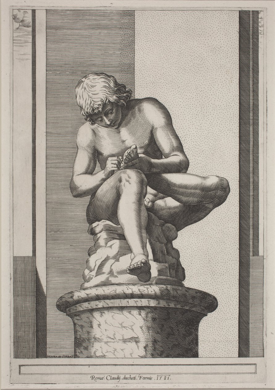 Le Spinario - Diana Scultori