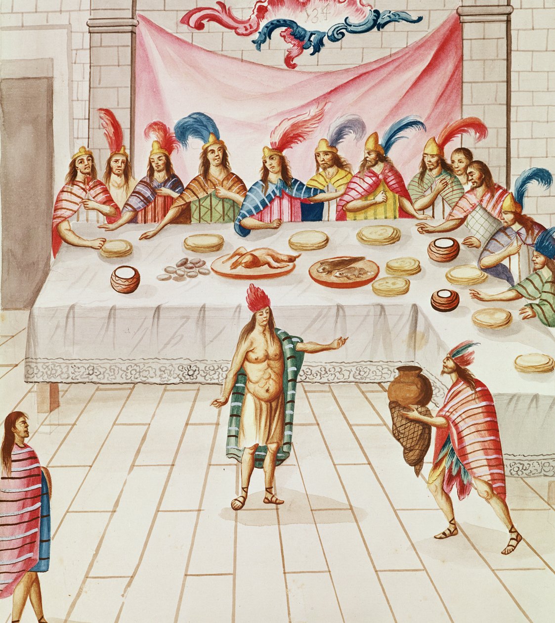 Tome 3 fol.134, Un banquet, de 