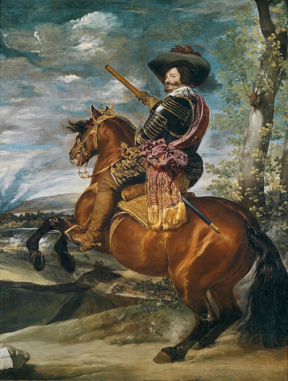 Portrait équestre de Don Gaspar de Guzman (1587-1645) Comte-Duc d