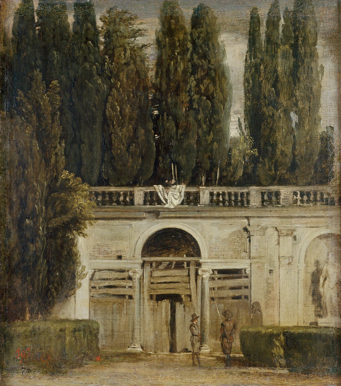 Vue du jardin de la Villa Médicis à Rome - Diego Velázquez