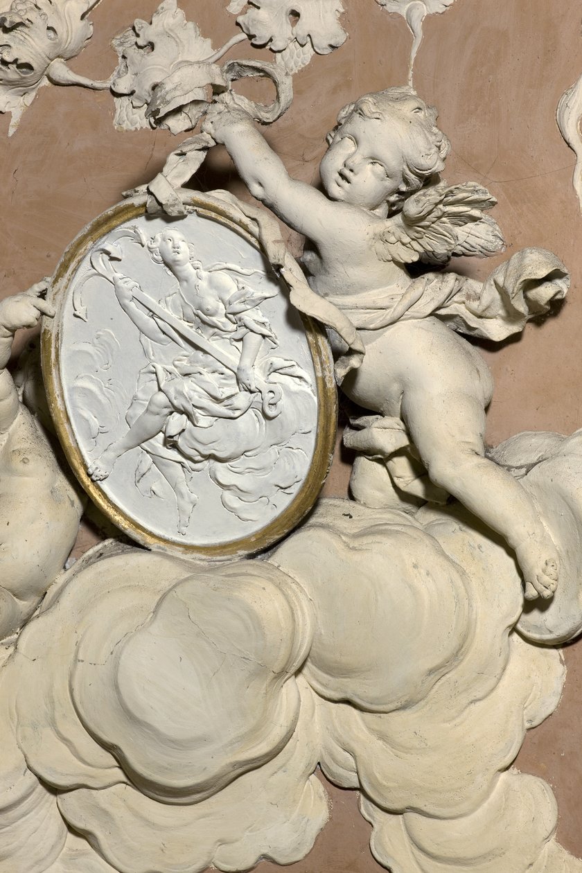 Anges tenant un médaillon - Diego Carloni