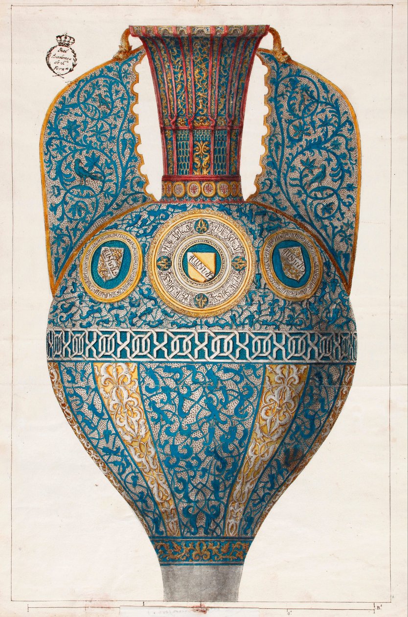 Vase nasride des écus - Diego Sánchez Sarabia