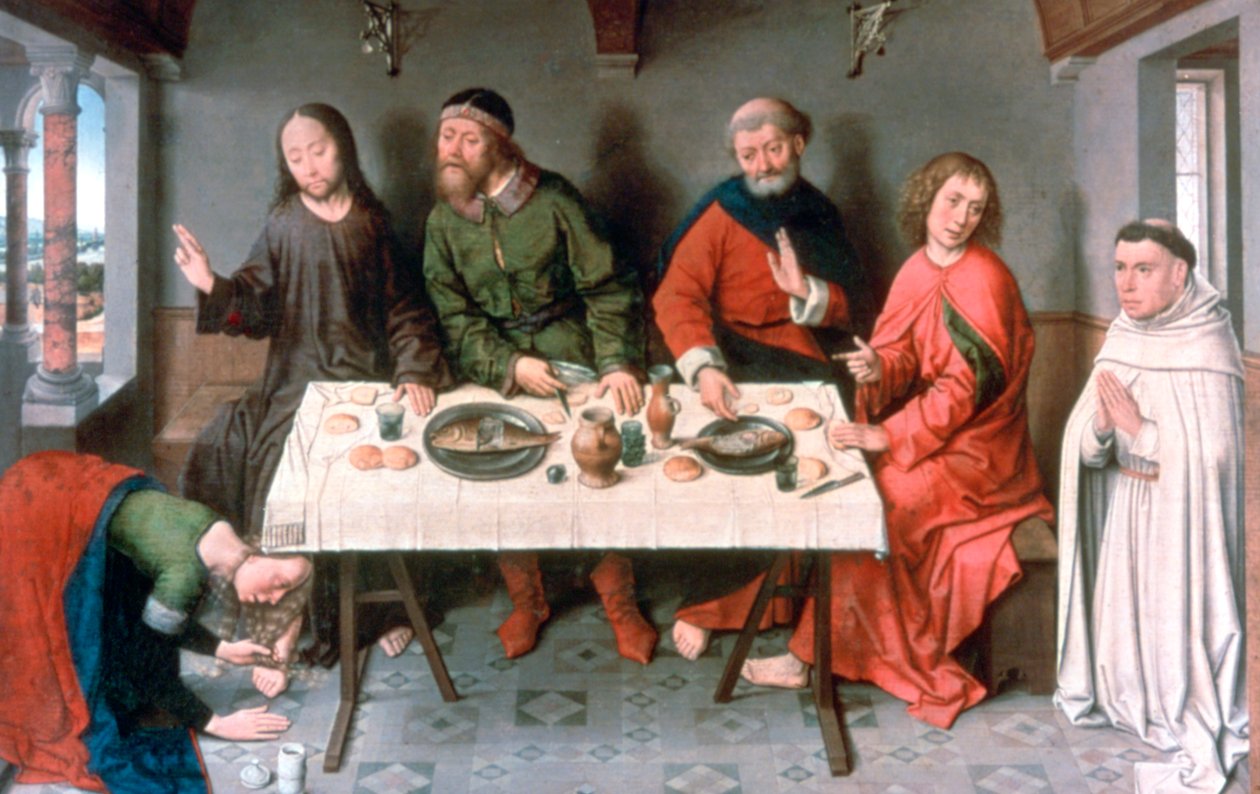 Le Christ dans la maison de Simon, 1440s - Dieric Bouts