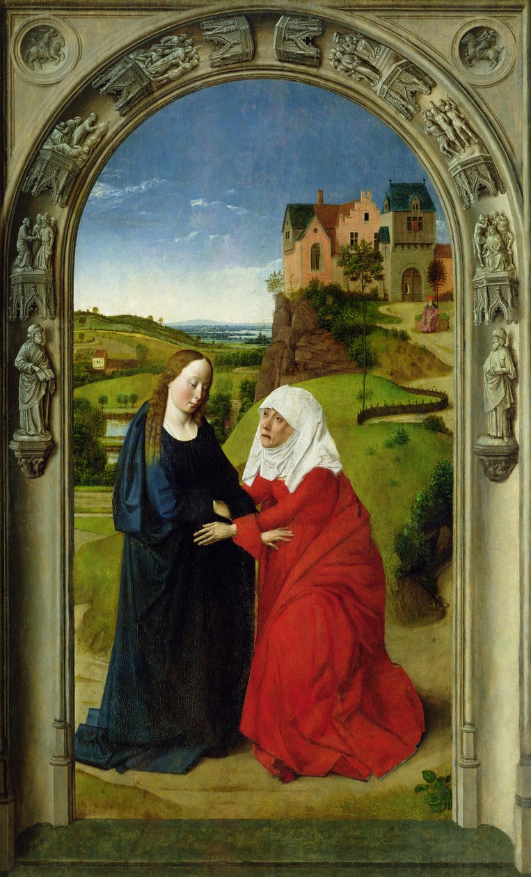 La Visitation, vers 1445 (détail) - Dirck Bouts