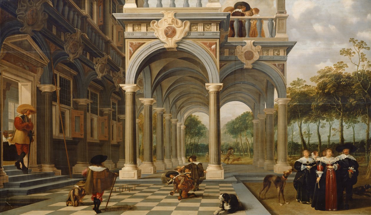 Joueurs de quilles, 1637 - Dirck van Delen