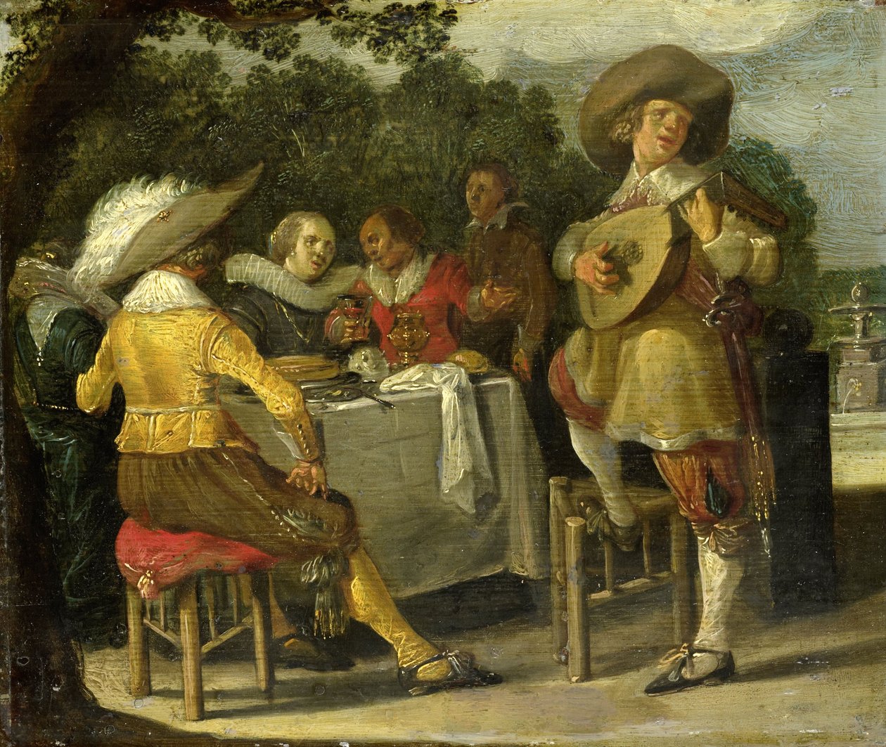 Une fête en plein air, vers 1620-30 - Dirck Hals
