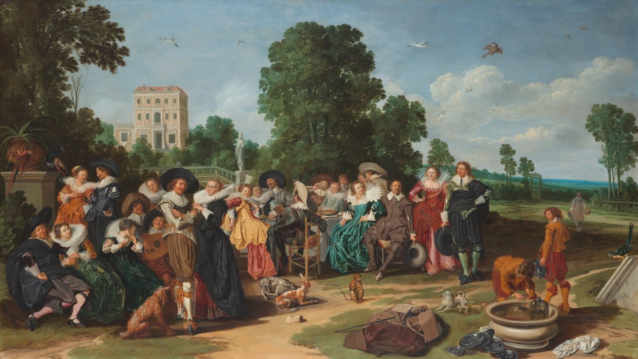 The Fête champêtre - Dirck Hals
