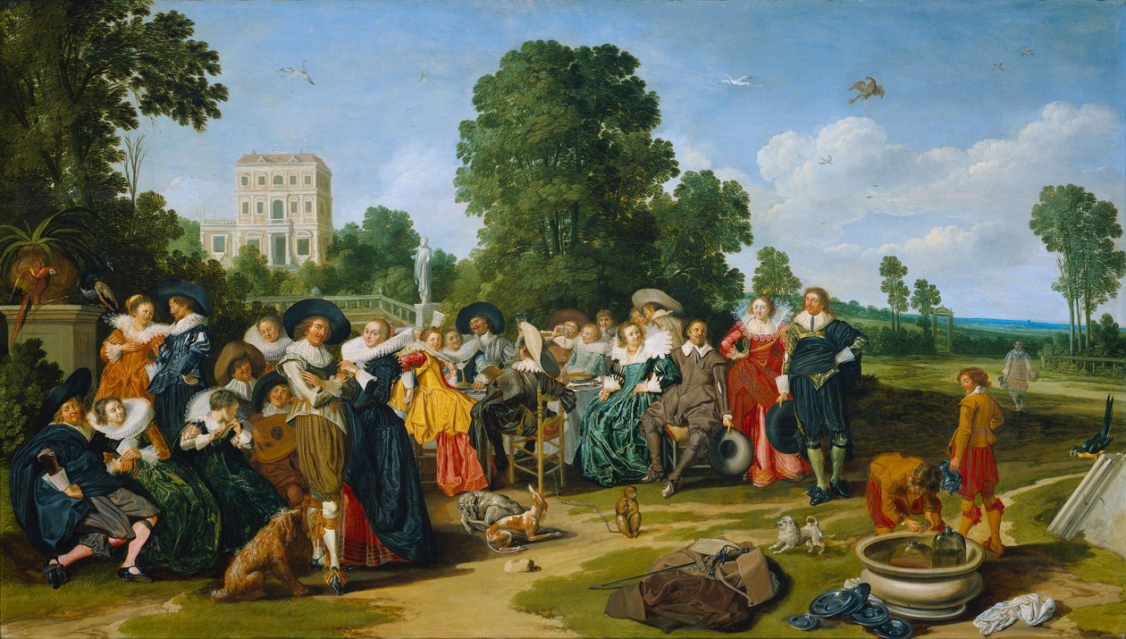 The Fête champêtre - Dirck Hals