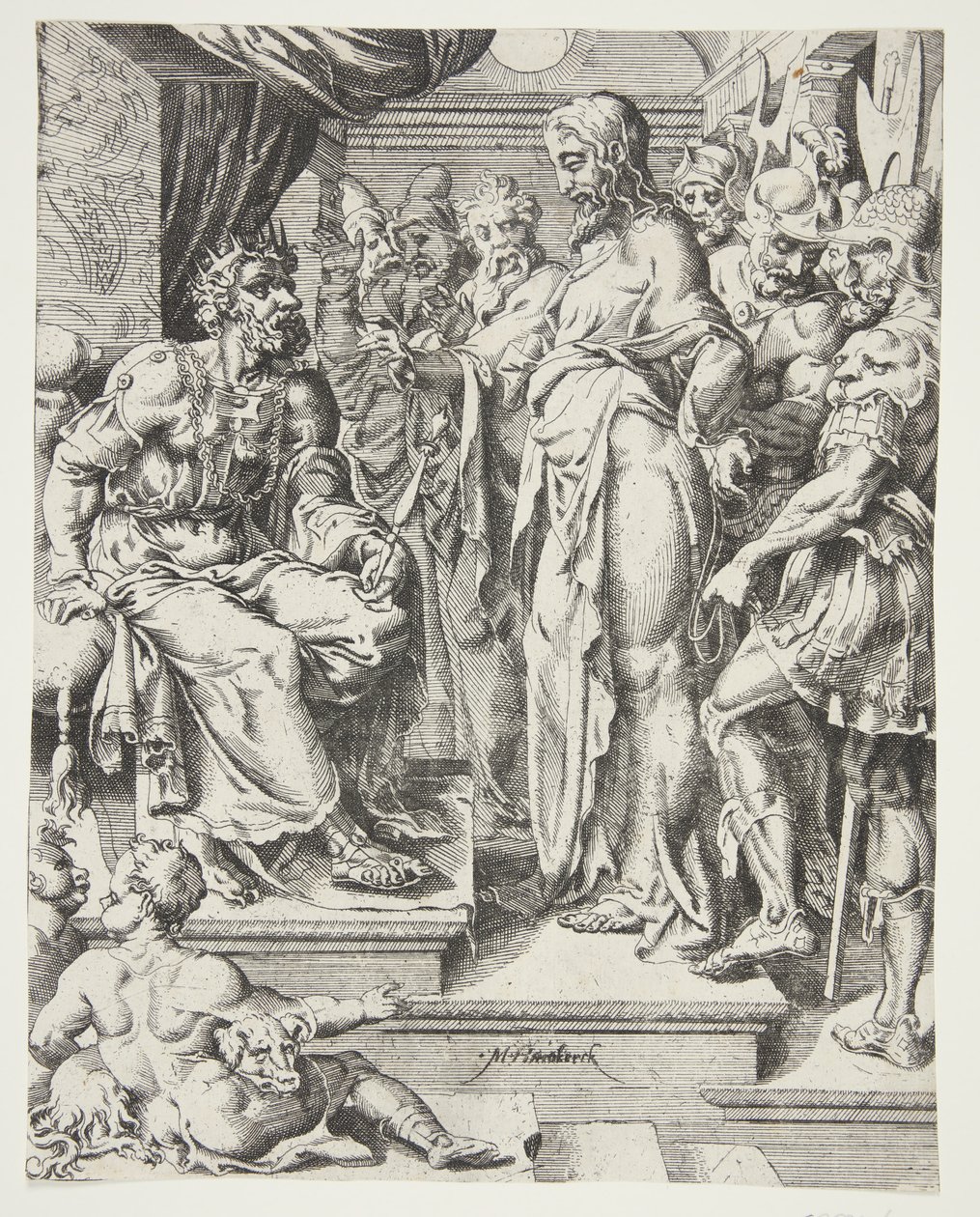 Le Christ devant Hérode - Dirck Volckertsz. Coornhert