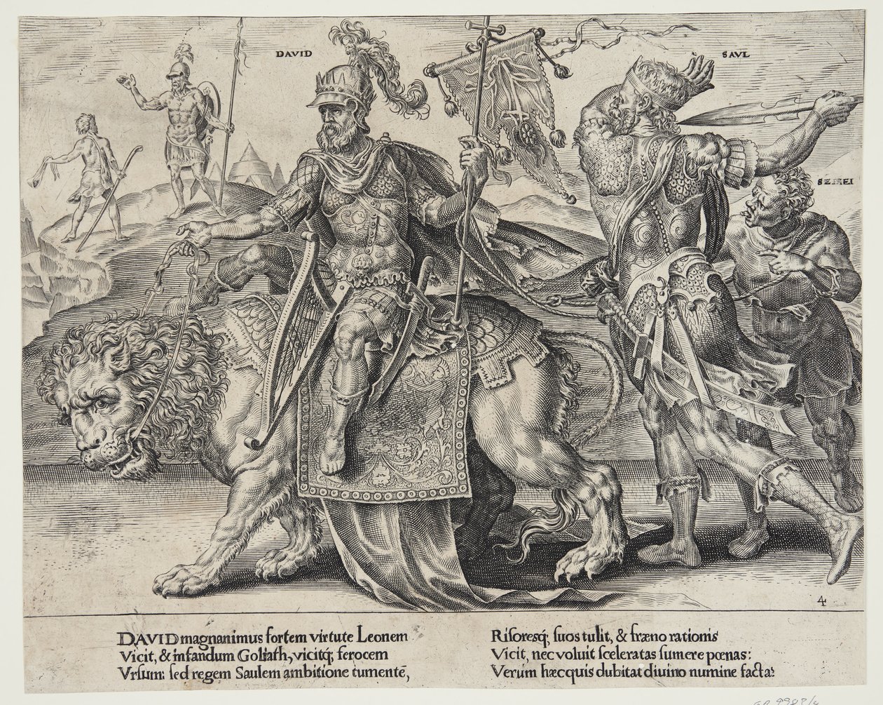 Le triomphe de David - Dirck Volckertsz. Coornhert