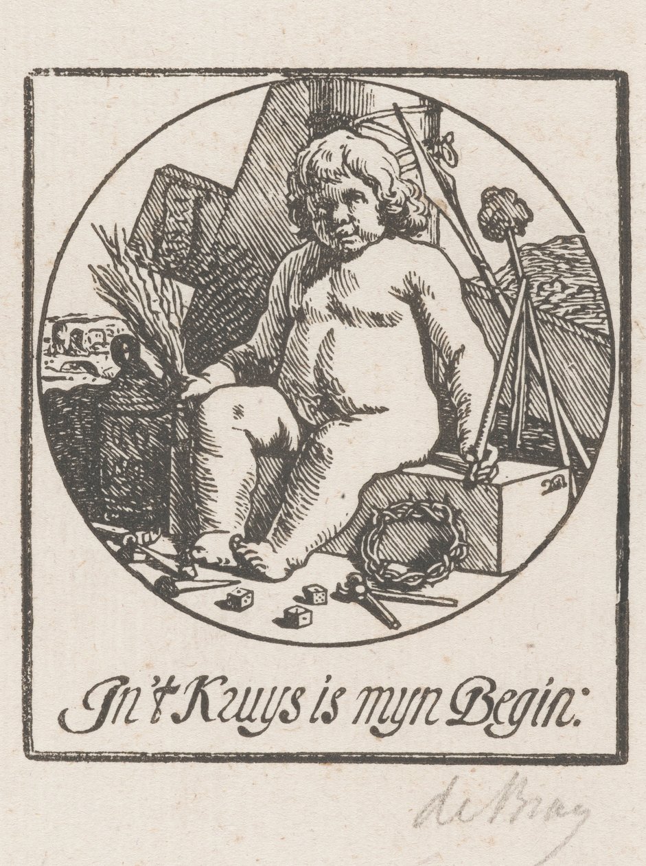 Enfant Jésus entouré des instruments de la Passion - Dirck de Bray