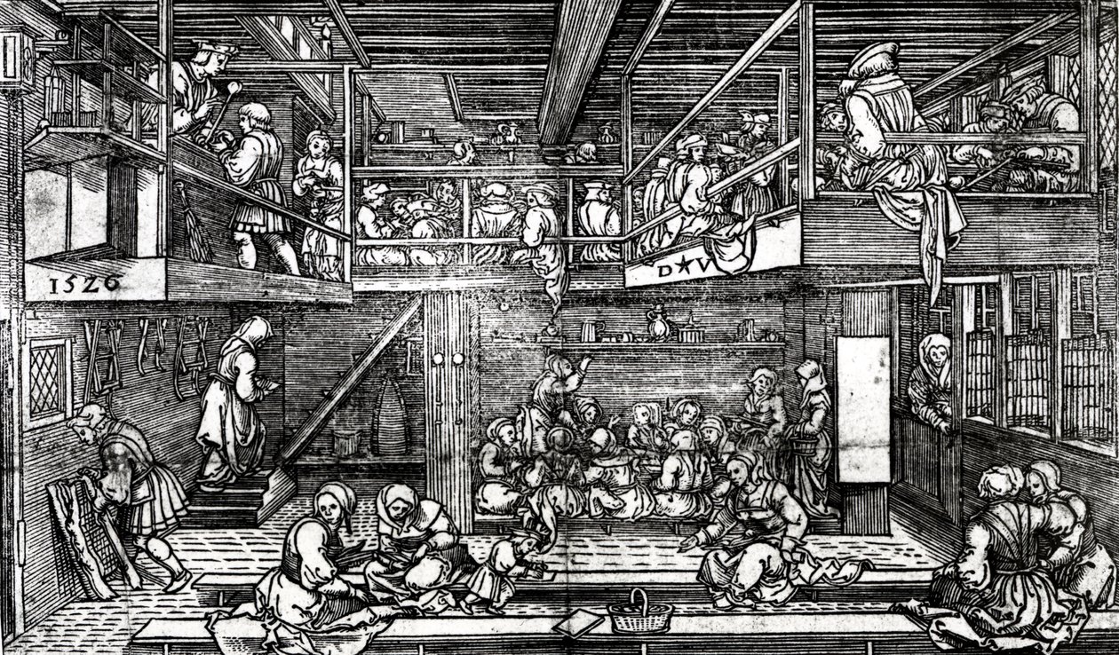 La Salle de classe, 1526 - Dirk Jacobsz Vellert