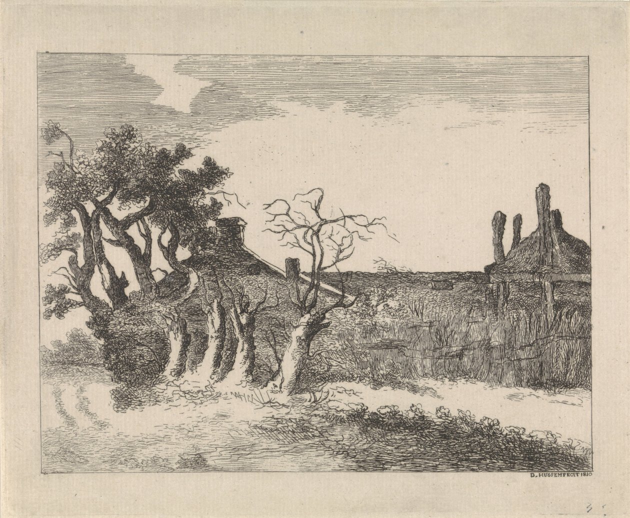 Saules près de la ferme - Dirk Hussem