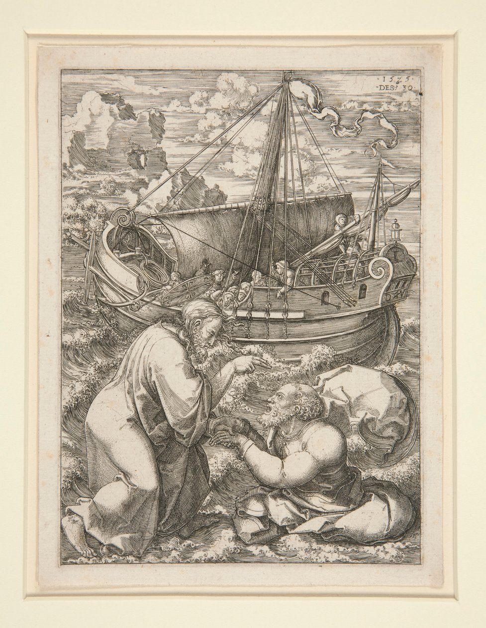 Christ marchant sur l