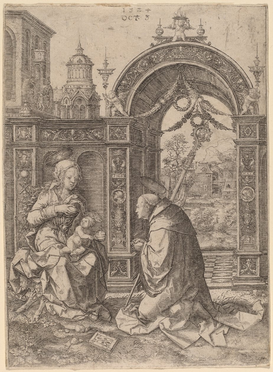 La vision de Saint Bernard - Dirk Jacobsz Vellert