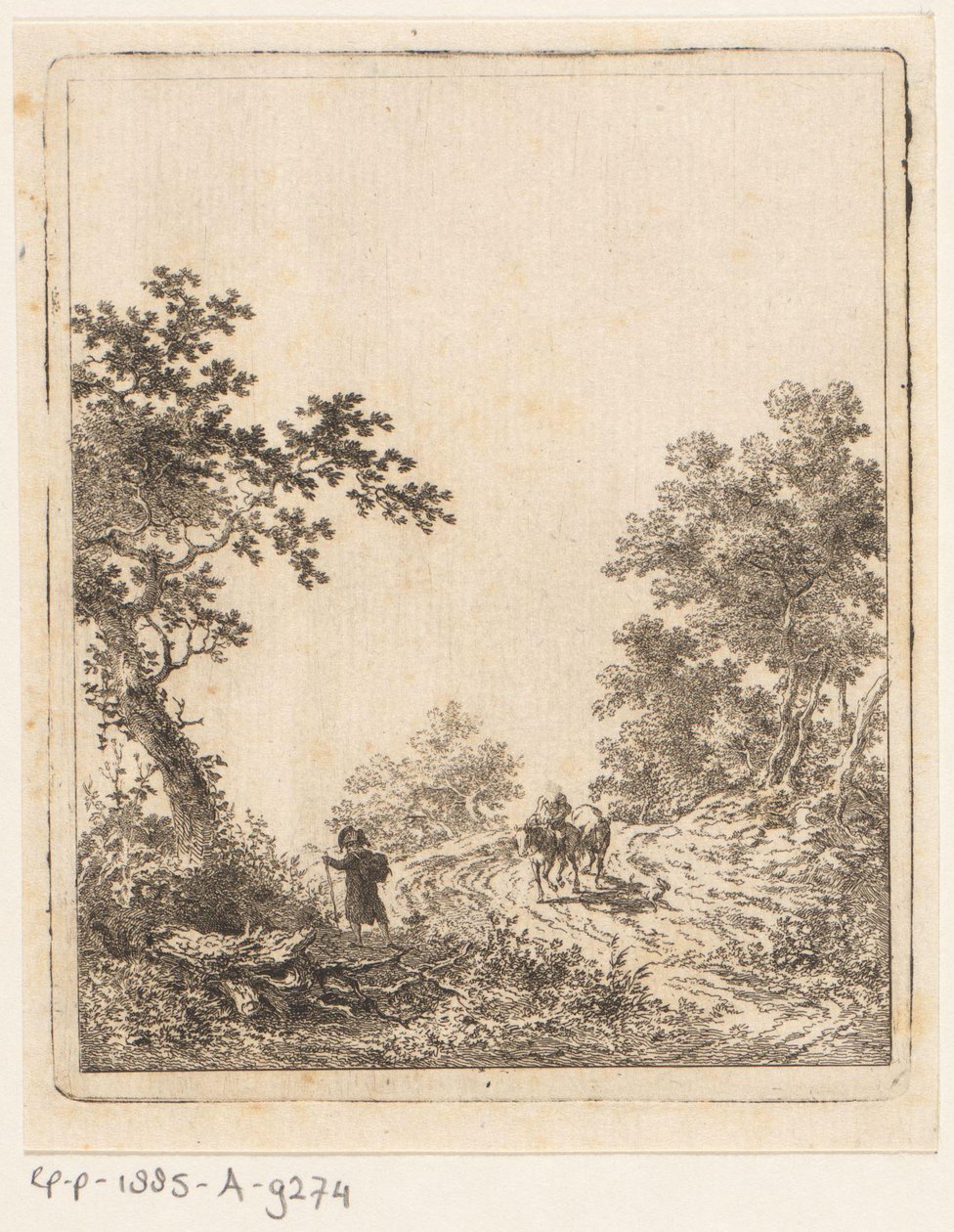 Sentier forestier avec personnages - Dirk Langendijk