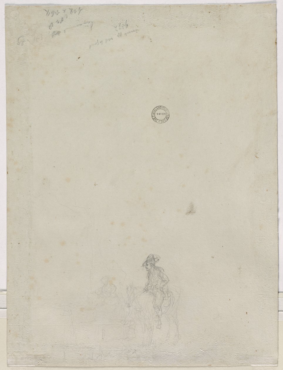 Esquisse de Paysans à une Fontaine (verso) - Dirk Langendijk