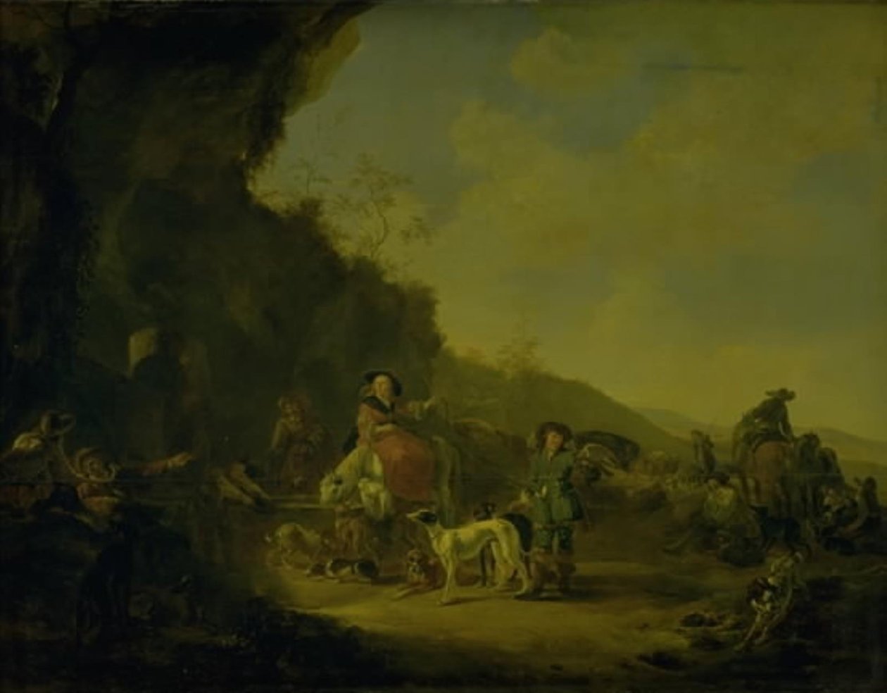 Repos pendant la chasse - Dirk Stoop