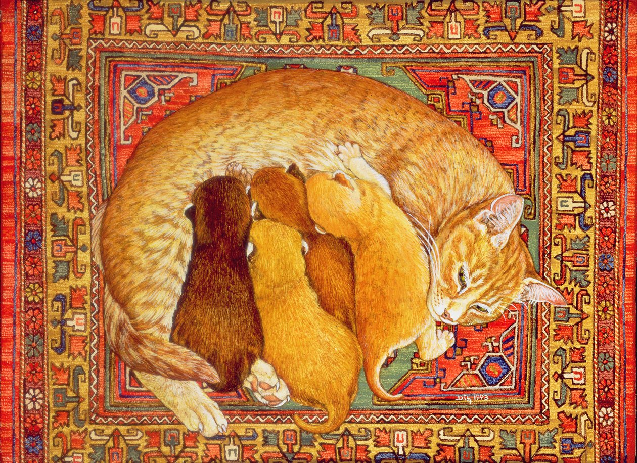 Chatons sur le tapis - Ditz