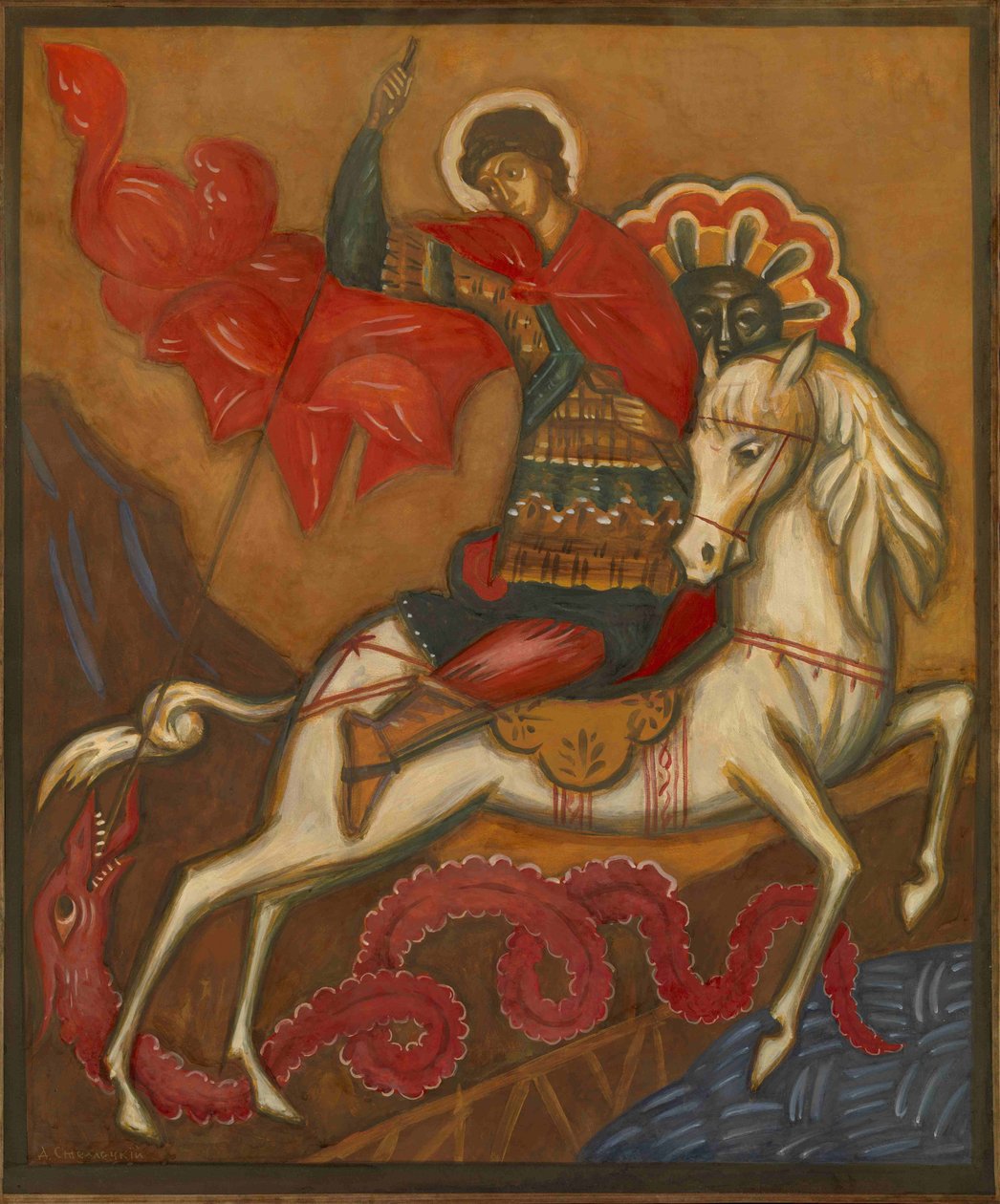 Saint Georges et le Dragon - Dmitri Semyonovich Stelletsky